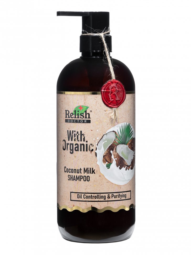 Шампунь COCONUT MILK DOCTOR WITH ORGANIC RELISH, 1000 мл  