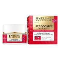 Крем-корректор против морщин с эффектом лифтинга 60+ день/ночь Lift Booster Collagen Eveline, 50 мл 