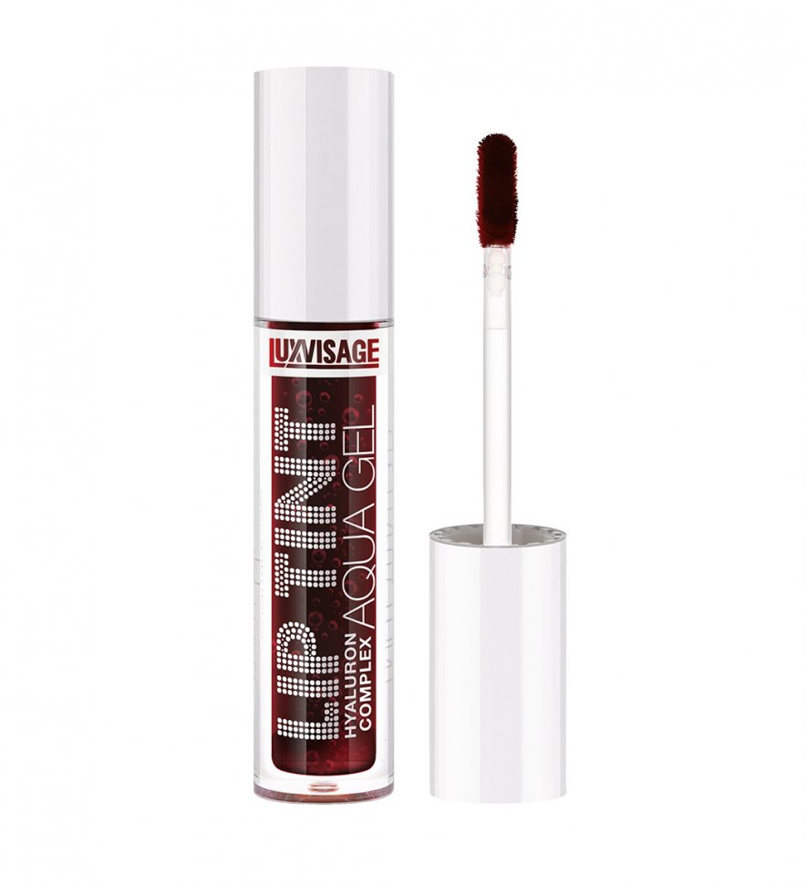 Тинт для губ с гиалуроновым комплексом LIP TINT AQUA GEL HYALURON COMPLEX тон 10 Smoky Plum, Luxvisage   