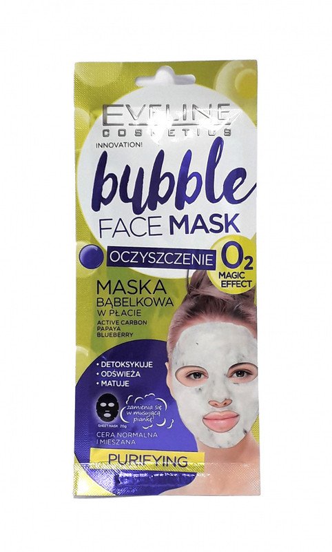 Очищающая пузырьковая тканевая маска серии BUBBLE FACE MASK