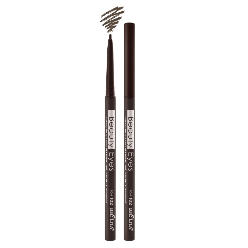 Карандаш для глаз механический Beauty Eyes тон 102 коричневый Белита 