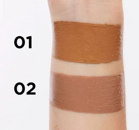Кремовый бронзер для лица тон 02 Choco Glamour Eveline, 20 гр  
