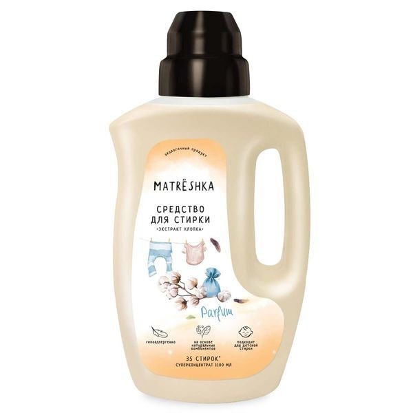 Гель для стирки белья Экстракт хлопка Matrёshka, 1,1 л