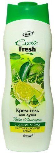 Крем-гель для душа Лайм и Лемонграсс Exotic Fresh Витэкс, 500 мл