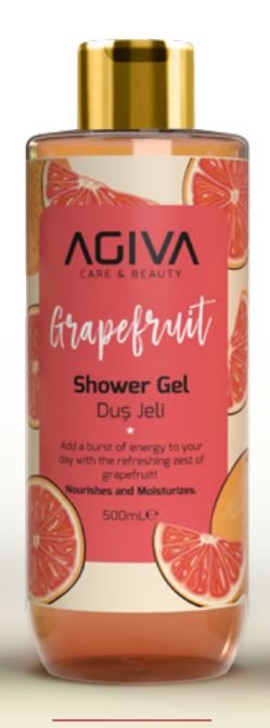 Гель для душа GRAPEFRUIT CARE&BEAUTY AGİVA, 500 мл  
