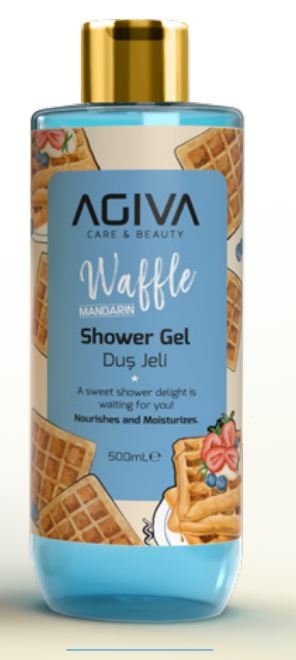 Гель для душа MANDARIN WAFFLE CARE&BEAUTY AGİVA, 500 мл 