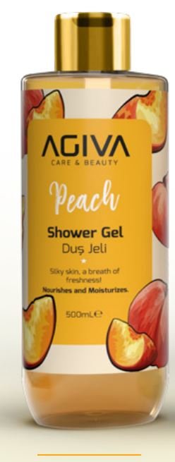 Гель для душа PEACH CARE&BEAUTY AGİVA, 500 мл