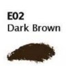 Карандаш для бровей с расческой E02 dark brown MARVEL 