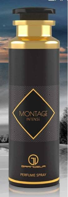 Дезодорант-спрей для женщин и мужчин Montage Intense GRANDEUR BODY SPRAY, 200 мл    