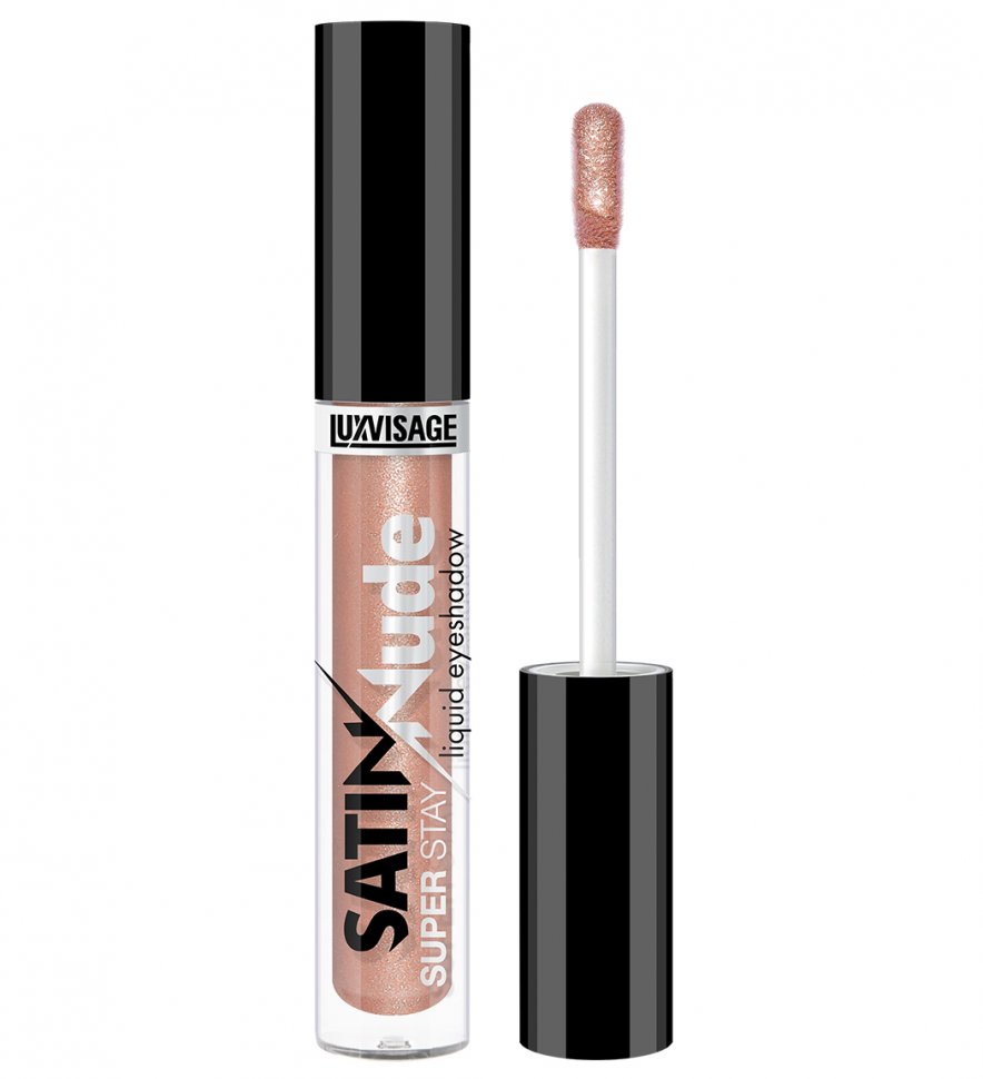 Сатиновые жидкие тени для век SATIN NUDE SUPER STAY тон 204 SUNNY BEIGE LUXVISAGE   