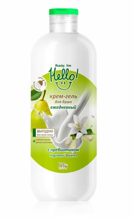 Крем-Гель для душа Ежедневный Hello Beauty Line IRIS, 500 мл