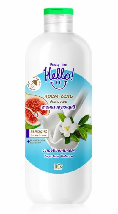 Крем-Гель для душа Тонизирующий Hello Beauty Line IRIS, 500 мл 