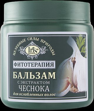 Iris Соsmetic Фитотерапия Бальзам с экстрактом чеснока для ослабленных волос, 500 мл