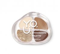 Палетка теней для век Y.O.U. Really Brilly тон 02 Platinum RELOUIS 