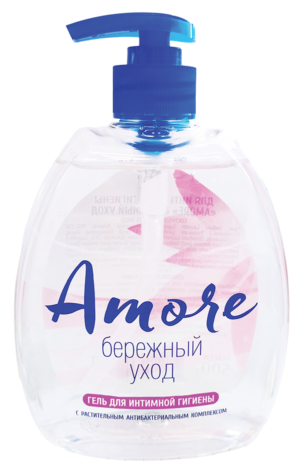 Гель для интимной гигиены AMORE бережный уход Romax, 500 г 
