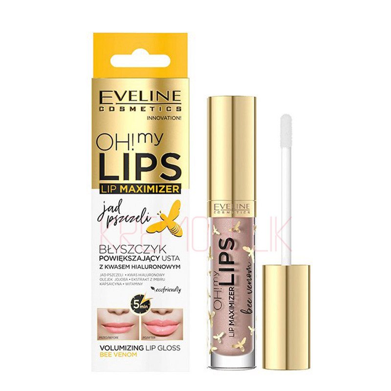 Блеск для увеличения объема губ Пчелиный яд Oh! My Lips Eveline, 4,5 мл 