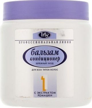 Iris Соsmetic Профессиональная линия Бальзам-кондиционер с экстрактом ромашки №1 "Бережный уход" для всех типов волос, 500 мл