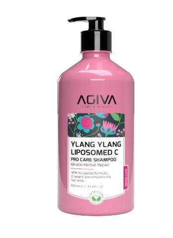Шампунь для волос YLANG YLANG LIPOZOM C PRO CARE AGİVA, 1000 мл 