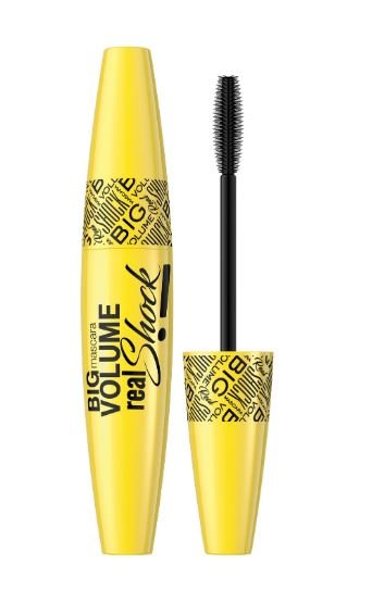 Тушь для ресниц объемная черная "Big Volume Real Shock Mascara" Eveline, 10мл.