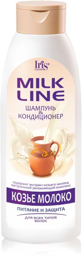 Шампунь-кондиционер Козье молоко Milk Line Iris, 500 мл