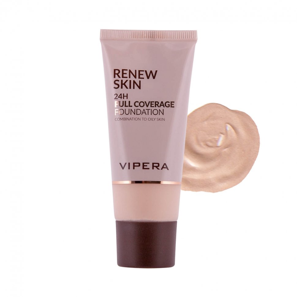 Тональный крем Renew Skin - oily and combination skin тон 01 nude VIPERA, 30 мл.