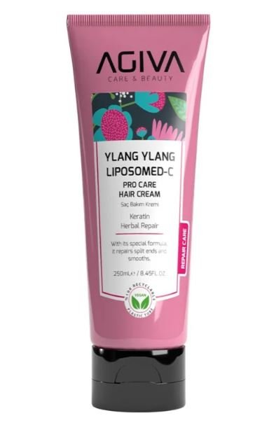 Крем-кондиционер для волос YLANG YLANG LIPOZOM C PRO CARE AGİVA, 250 мл 