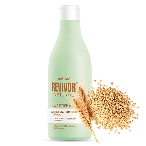 Шампунь для восстановления волос с маслом зародышей пшеницы Revivor Natural Белита, 500 мл  