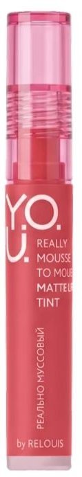Матовый тинт для губ тон 12 Muted Coral Y.O.U. Really Mousse to Mousse RELOUIS 