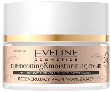 Регенерирующий увлажняющий крем ORGANIC GOLD Eveline, 50 мл.