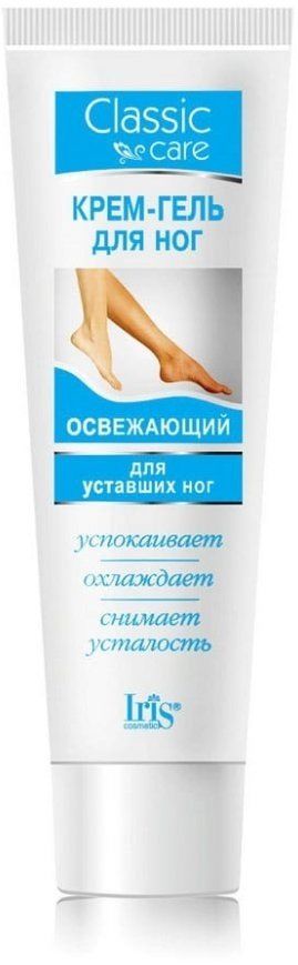 Крем-гель "Освежающий" для уставших ног Classic Care Iris, 100 мл